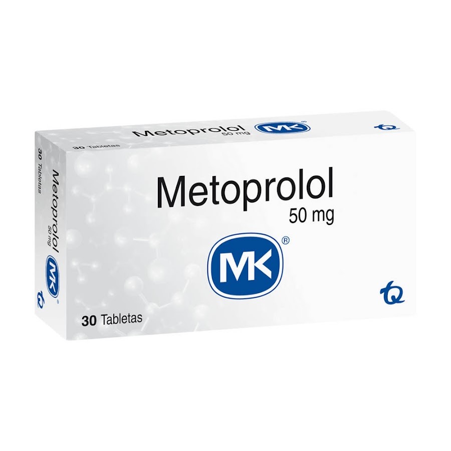 Metoprolol MK 50mg Tableta Caja x30Tab.