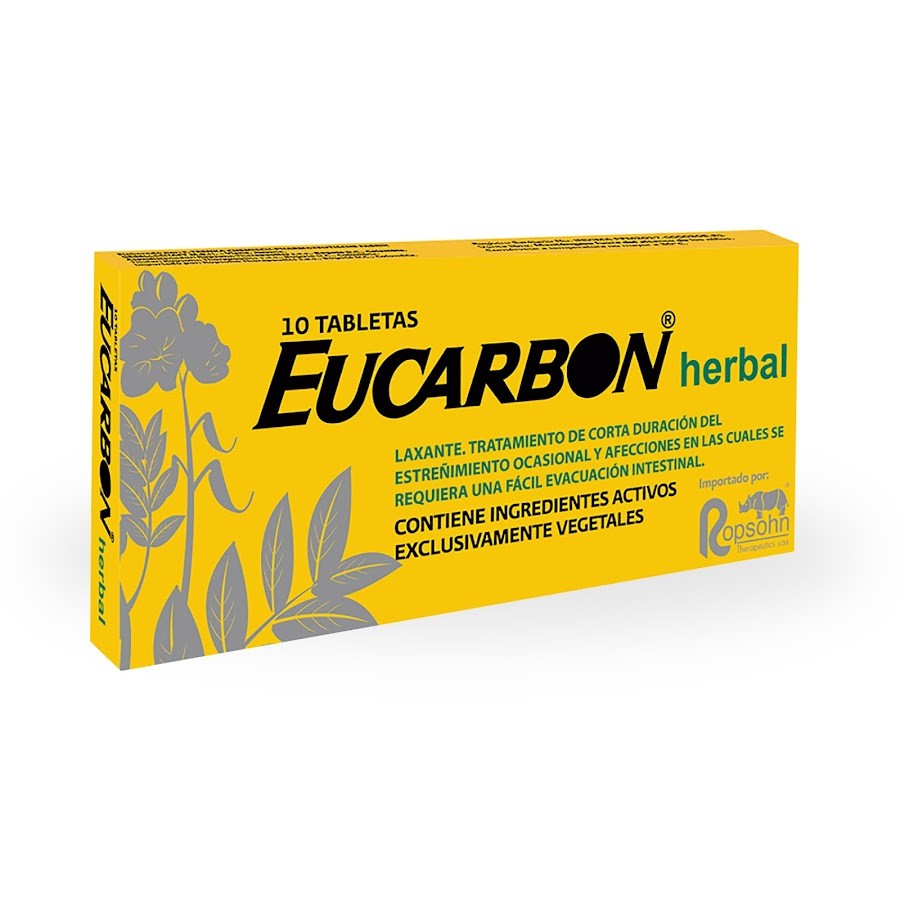 Eucarbon Herbal Tabletas Caja X10Tab. Rophson Hojas Sen Extracto Ruiba