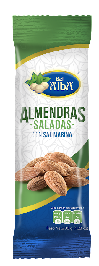 Pasabocas Del Alba Almendras Saladas Paquete X35gr