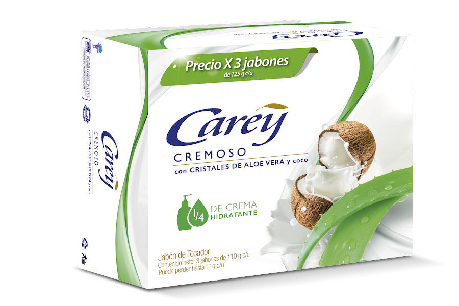 Jabón Carey Aloe Vera y Coco x3und x110gr c/u