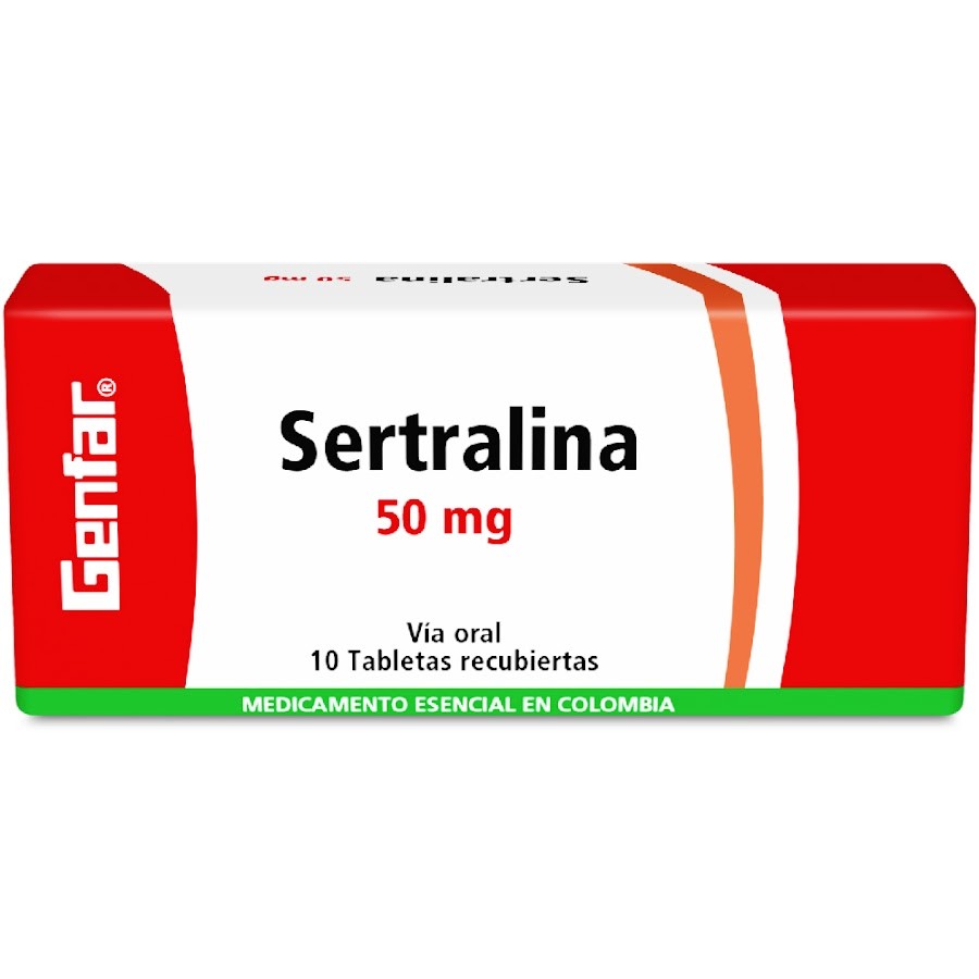 Sertralina Genfar 50Mg Tabletas Caja X10Tab.
