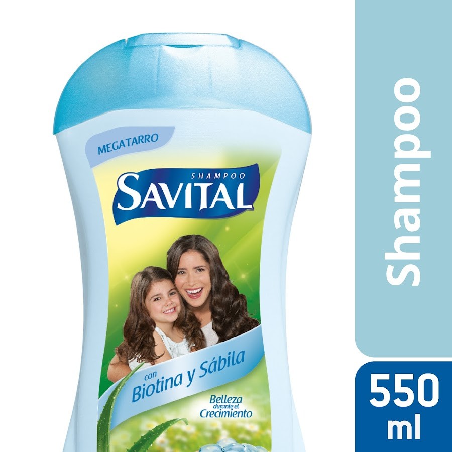 SHAMPOO SAVITAL BIOTINA Y SÁBILA EXTRAFAMILIAR X550ML