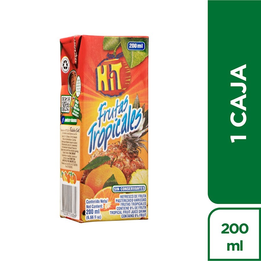 Jugo Hit Frutas Tropicales x200ml