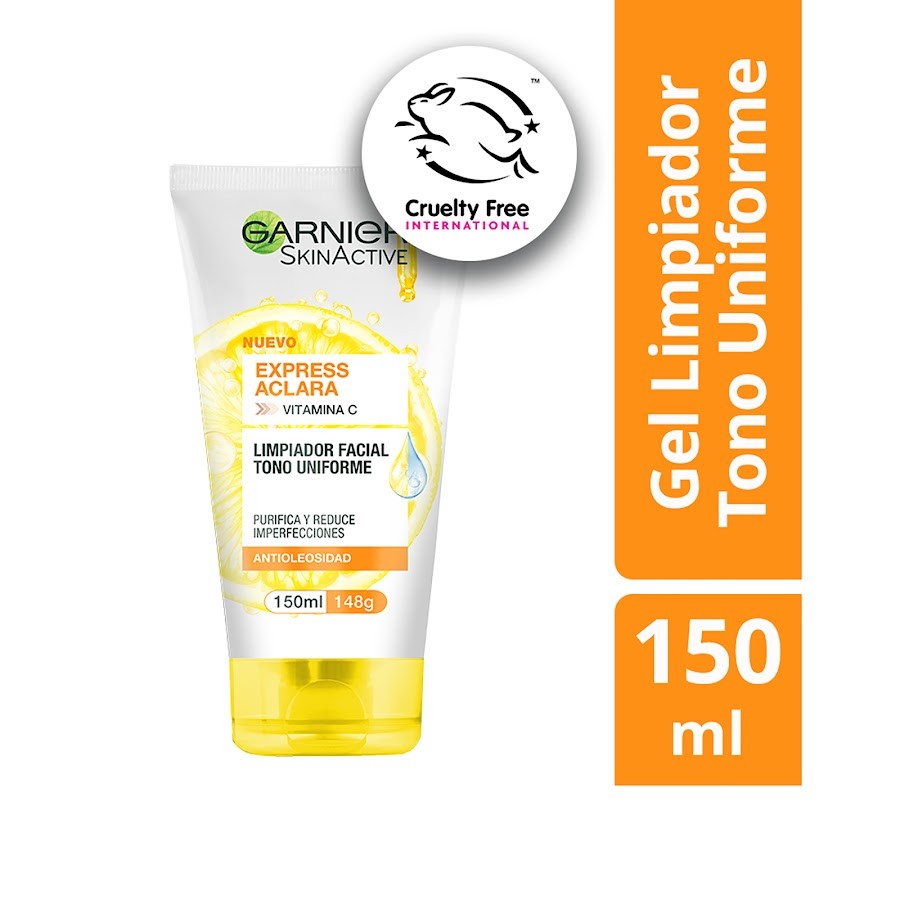 Limpiador Facial Garnier SkinActive en Gel Express Aclara x 150Ml