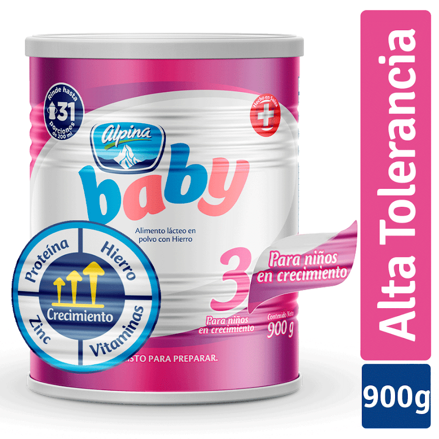 Formula Infantil Alpina Etapa 3 Alta en Tolerancia x 900gr