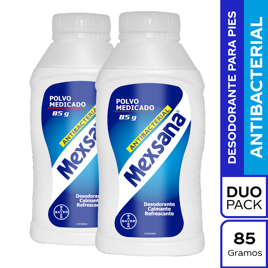 Talco Mexana Antibacterial Duo Pack 2 x 85gr