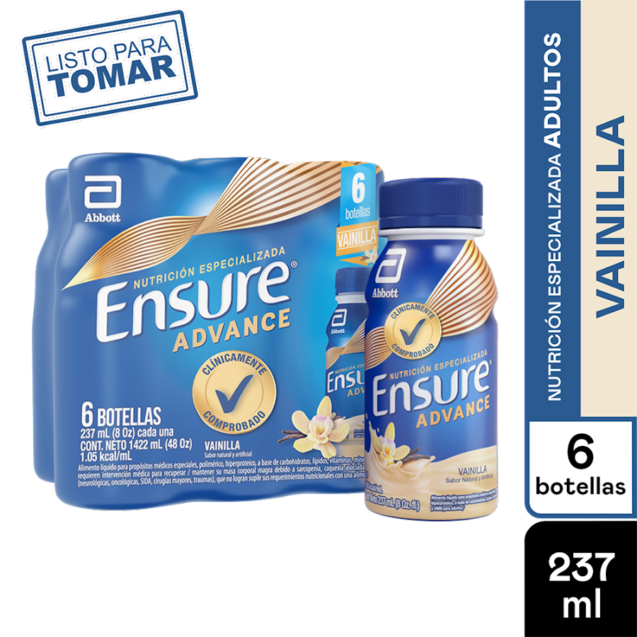 Oft Ensure Advance Vainilla 237ml X6Und
