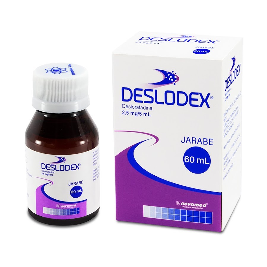 Deslodex  2.5Mg/5Ml Jarabe Frasco x60Ml. Novamed Desloratadina