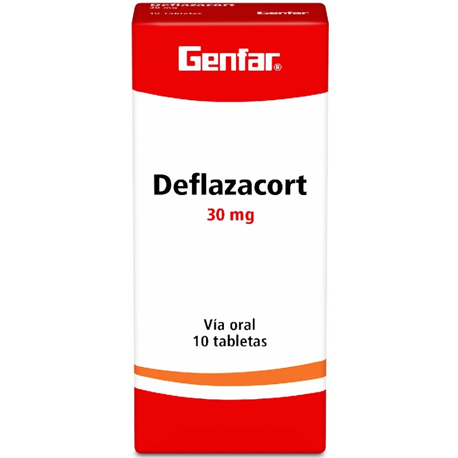 Deflazacort Genfar 30Mg Tabletas Caja X10Tab.
