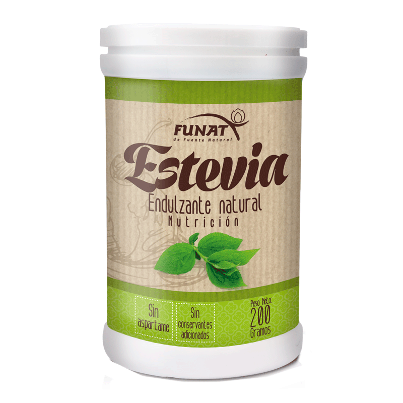 Estevia Endulzante Natural Funat Frasco X200G.