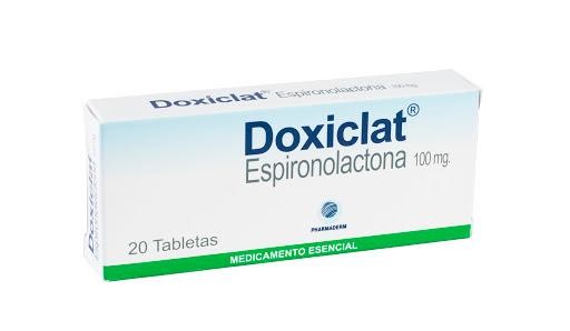 DOXICLAT 100mg Tabletas Caja x20Tab. PHARMADERM Espironolactona