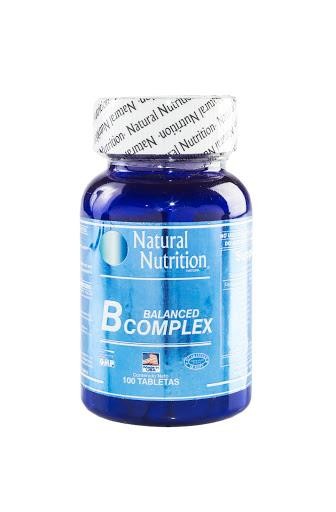 B Complex Tabletas Frasco X100Tab. Natural Nutrition Complejo B