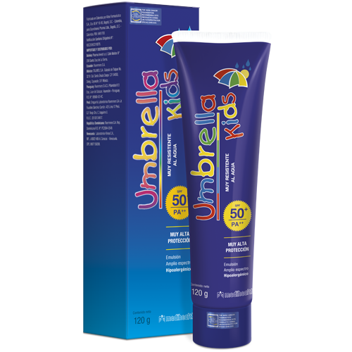 Protector Solar Umbrella Niños Resistente al Agua Spf50+ x120gr.