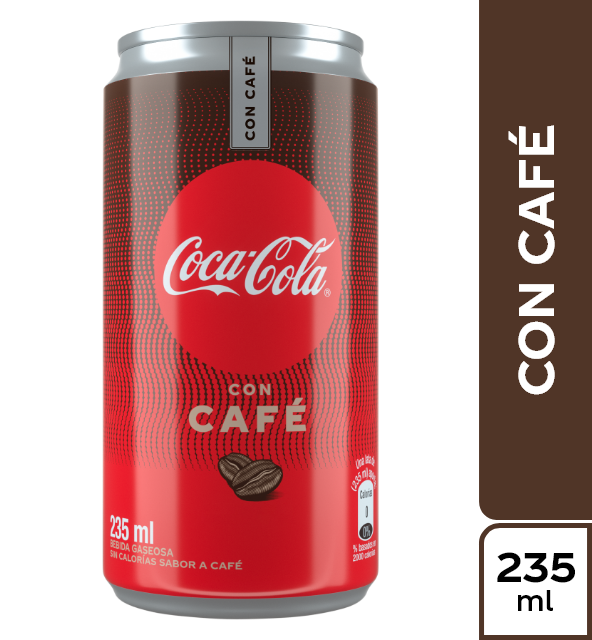 $ Gaseosa Coca-Cola Sin Azucar Con Café Lata X235ml