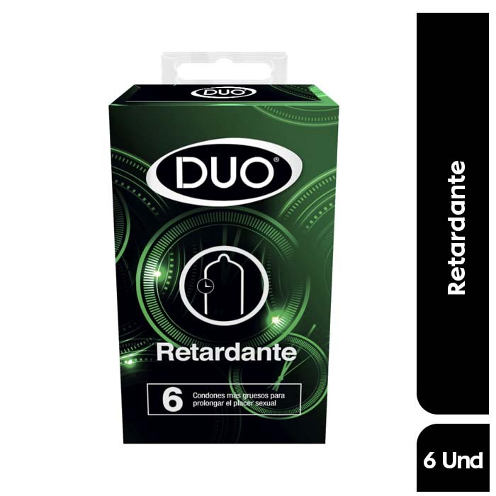 CONDÓN DUO PRESERVATIVO RETARDANTE X6UND