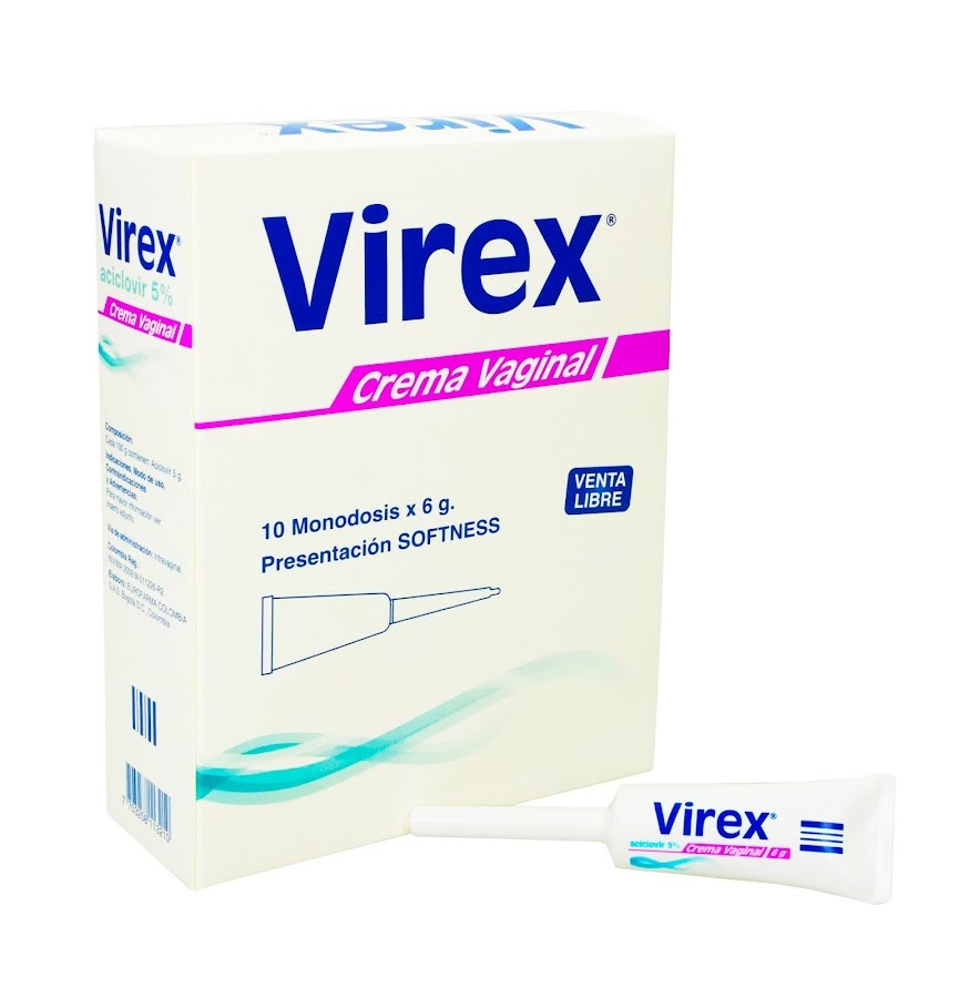 Virex Crema Vaginal Tubo x10 Dosis Aciclovir
