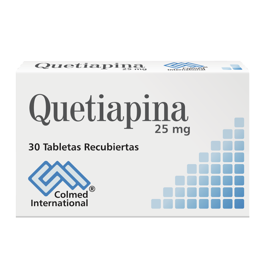 Quetiapina 25 mg Colmed Caja x 30 Tabletas Recubiertas