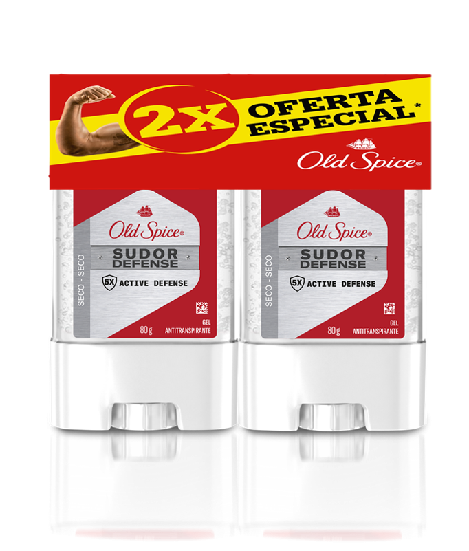 Oferta Desodorante Antitranspirante OldSpice Gel Seco Seco x 2Und de 80Gr