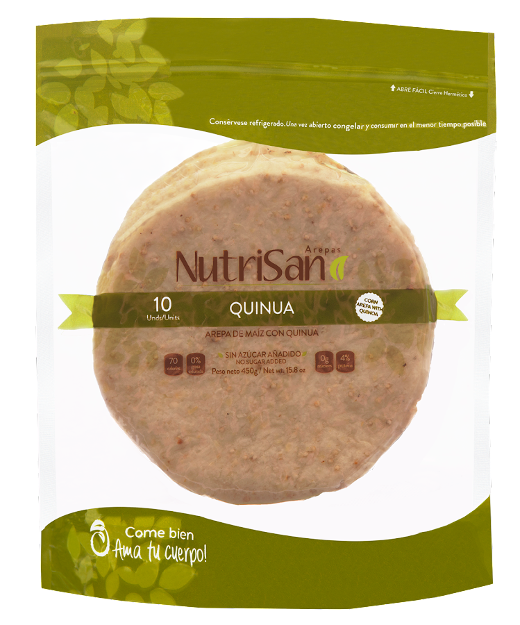 Arepas Nutrisano Quinua x 10und