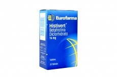 HISTIVERT 16MG TABLETAS CAJA X30TAB. EUROFARMA BETAHISTINA DICLORHID