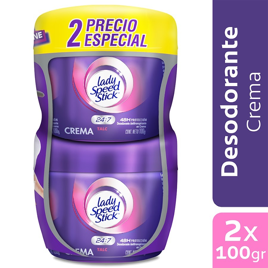 Oferta Desodorante LADY SPEED STICK Double Defense x100g. Pr.Esp.x2Und