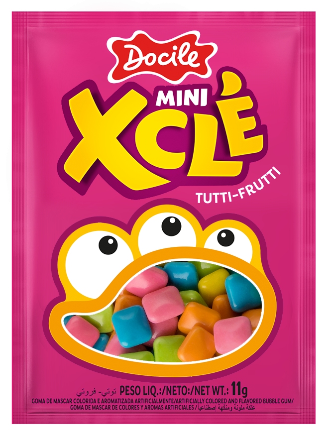 Goma De Mascar Mini Xcle Tuti Fruti Paquete x 11g