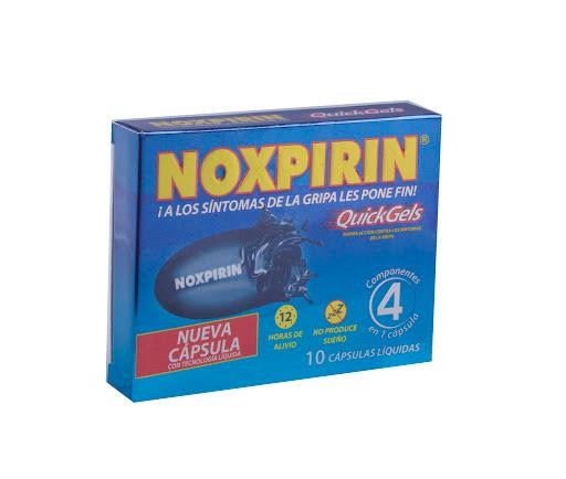 NOXPIRIN QUICKGELS CAJA X10CÁP.SIEGFRIED ACETAMINOFEN FENILEFR