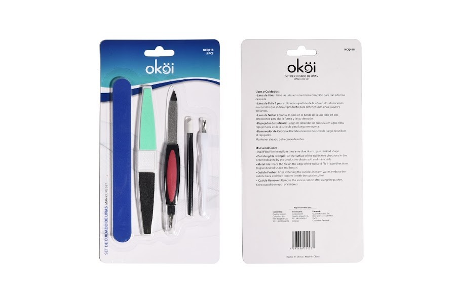 Set De Cuidado De Uñas 5 Pasos Okoi x 1und