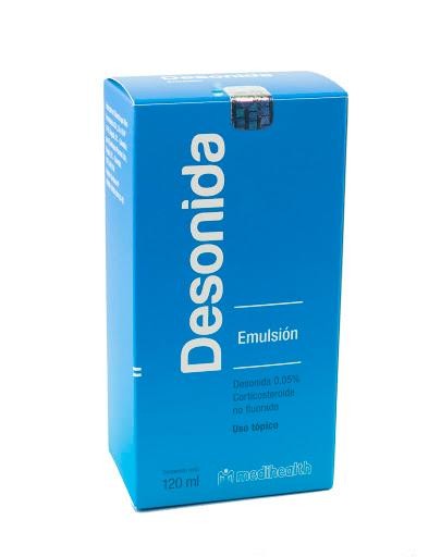 Desonida 0.05% Emulsión Frasco x120Ml. MED Desonida Corticosteroide