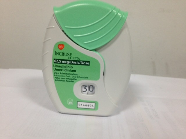 Incruse Ellipta 62.5 mcg inhalador x 30 dosis
