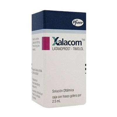 XALACOM GOTAS FRASCO X2.5ML PFIZER LATANOPROST TIMOLOL