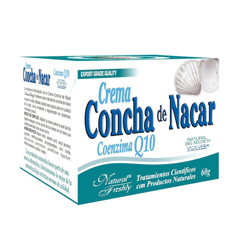 Concha De Nacar Crema Tubo x60G. Natural Freshly Coenzimas Q10