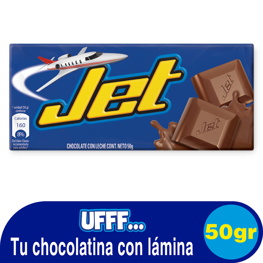 Chocolatina JET con Leche x50g