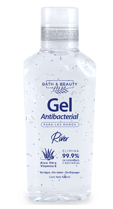 Gel Antibacterial Para Manos River Bath & Beauty x120 Ml