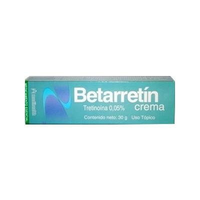 Betarretín 0.05% Crema Frasco x30g. MEDIHEALTH Tretinoína