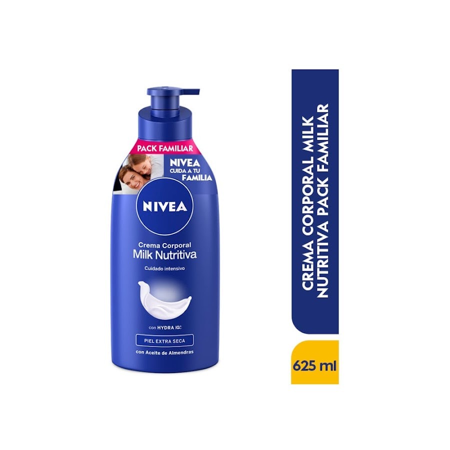 Crema Corporal Nivea Milk Nutritiva 48h X 625Ml