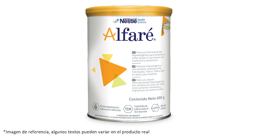 Fórmula infantil Nestle Nutrition Alfare x 400Gr