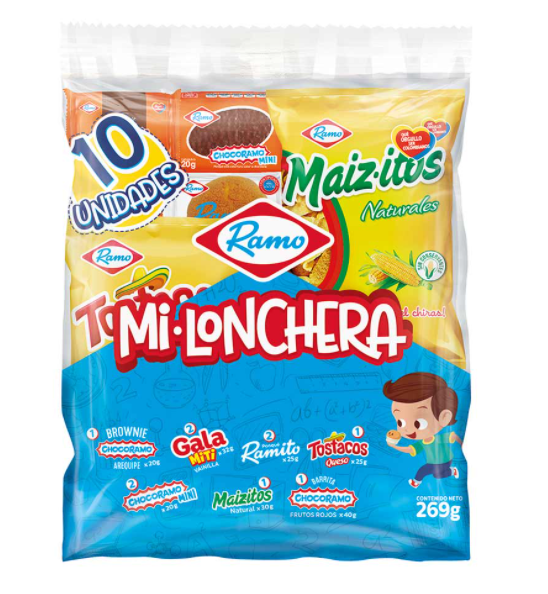 Ponqués Ramo Surtido Mi Lonchera Bolsa x10Uni