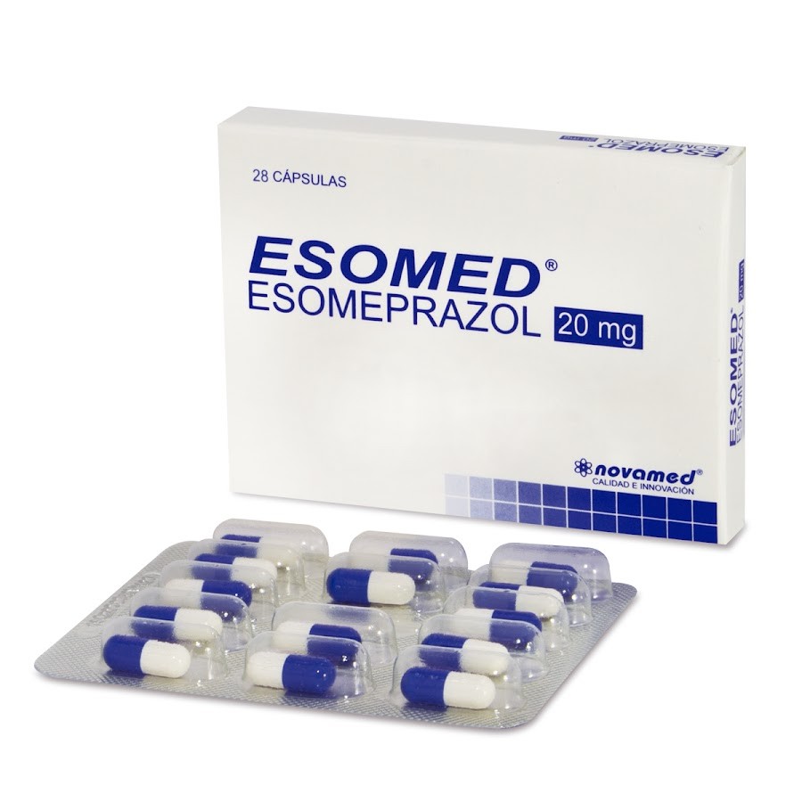 Esomed 20Mg Cápsulas Caja x28Cap. Novamed Esomeprazol