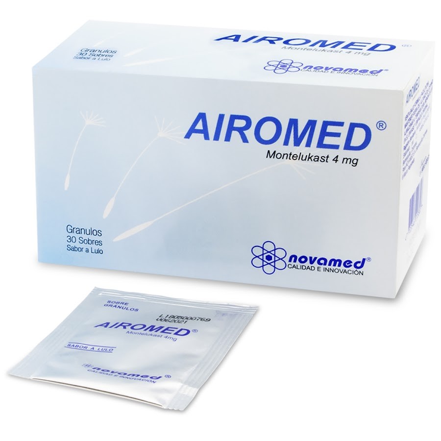 Airomed Lulo 4Mg Sobres Caja x30Sob. Novamed Montelukast