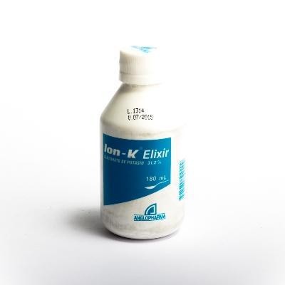 Ion-K 31.2% Elixir Frasco X180Ml. Anglopharma Glucunato De Potasio
