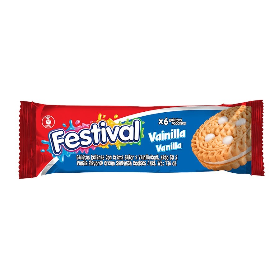 Fracción Galleta Festival Vainilla Paquete x6Uni