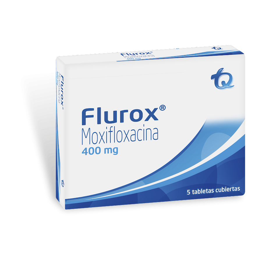 FLUROX 400mg Tabletas Caja x5Tab. Moxifloxacina