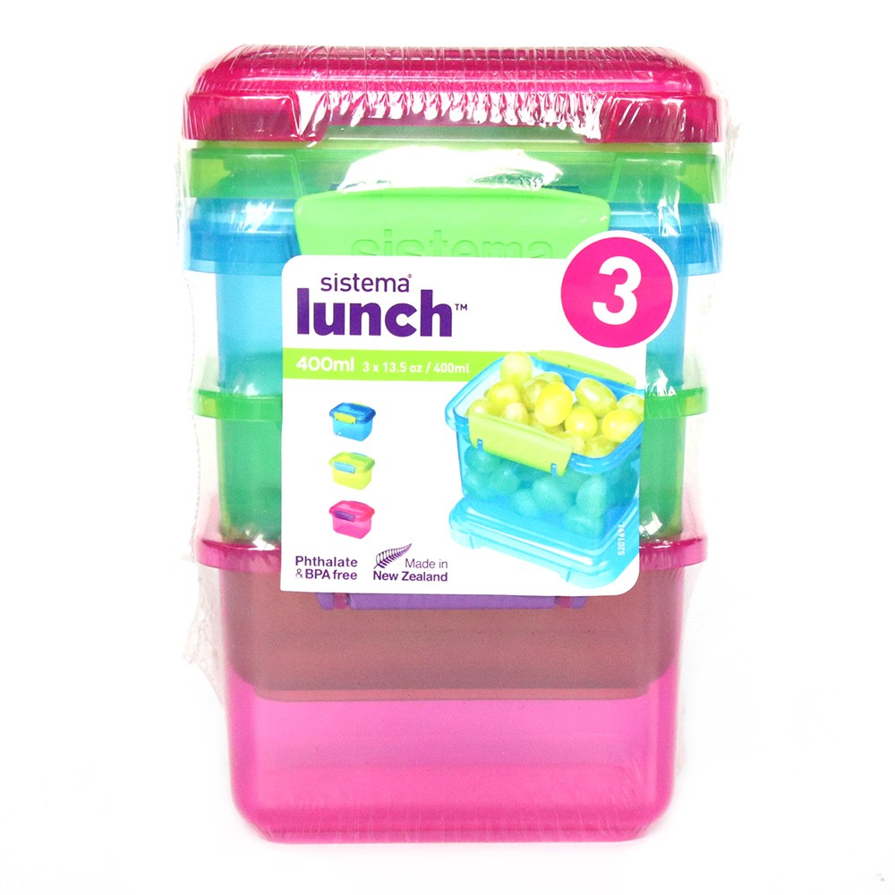 SET*3 RECIPIENTES SISTEMA*400ML
