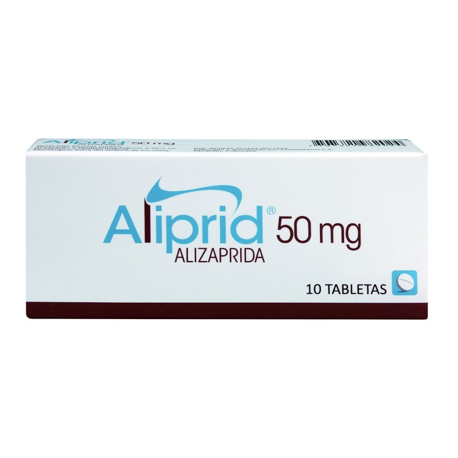 Aliprid 50mg Alizaprida caja x 10 Tabletas