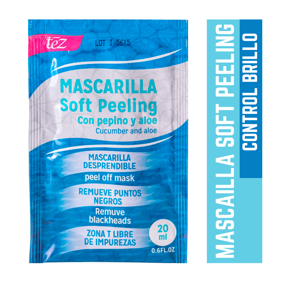Mascarilla Tez Soft Peeling Anti Stress Facial X15Ml.