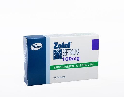 ZOLOF 100mg Tabletas Caja x10Tab. PFIZER Sertralina