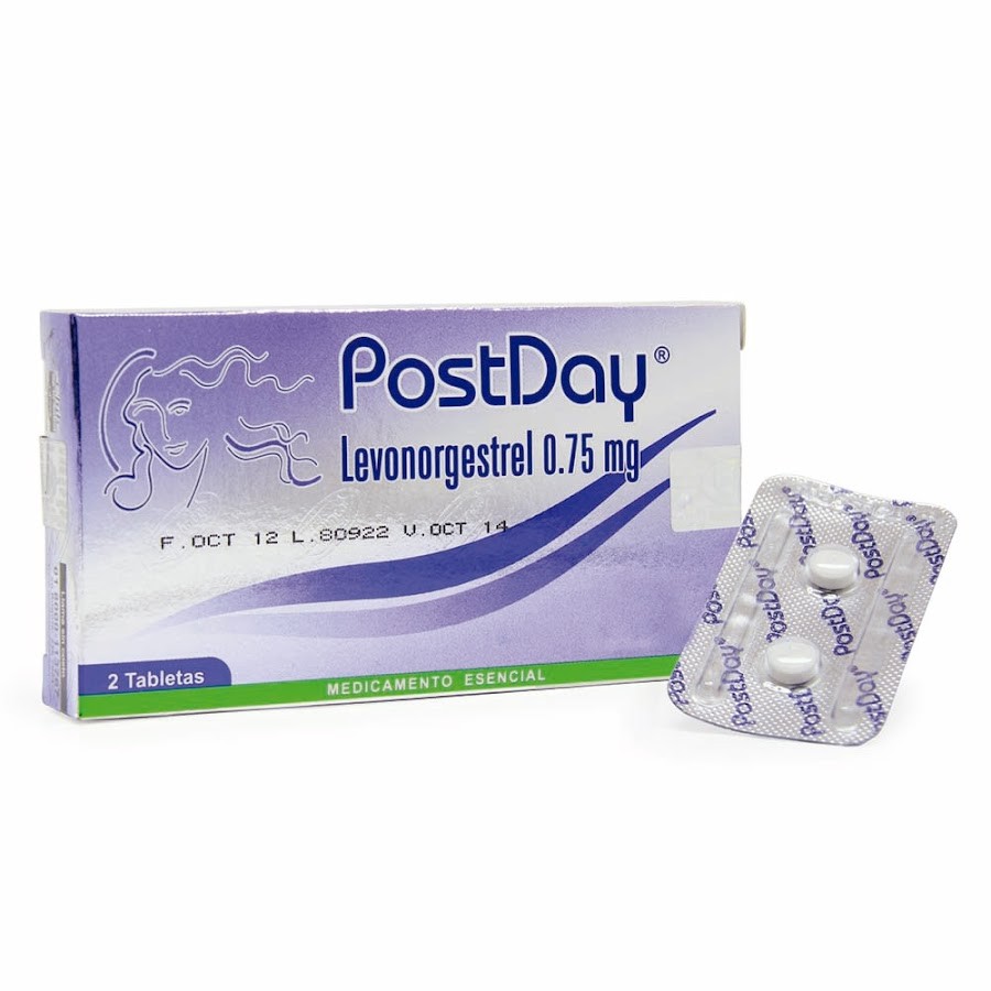 Postday 0.75mg. Tableta Caja x2tab. LAFRANCOL Levonorgestrel