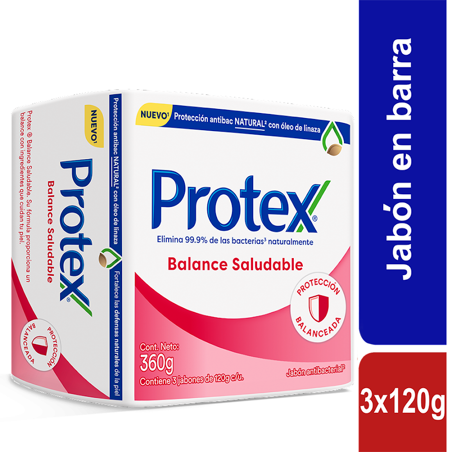 JABON PROTEX BALANCE SALUDABLE X 130 G X 3 UND