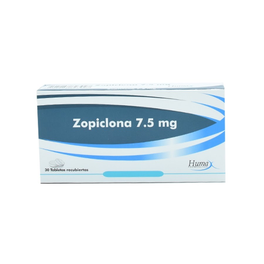 Zopiclona 7.5Mg Humax Caja x 30 Tabletas
